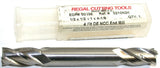 Regal 50036 1/2" Diameter 1/2" Shank 4 Flute Double End HSS End Mill