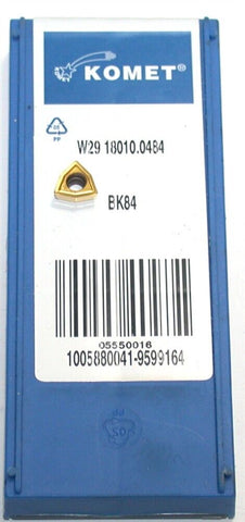 Lot of 10 Iscar W29 18010.0484 BK84 Carbide Drilling Inserts 05550016