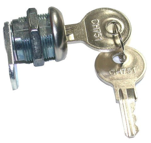 Cam Lock CH751 5/8" Body 1-3/16" Straight Cam w/ 2 Keys For Toolbox RV Cabinet