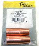 2 pk Tweco WS21-50 1/2" Thread-On Weldskill 1/8 to 5/32 in Tip Recess 1210-1341
