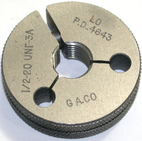 G.A. CO 1/2-20 UNF-3A LO Thread Gage