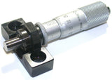 Mitutoyo 149-184 0-15mm .01mm Carbide-Tipped Micrometer Head Spindle Lock w/Base