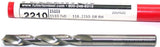 Fullerton 15103 #2 .221 in Solid Carbide Jobbers Length Drill