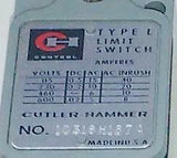 New Cutler Hammer 10316H187A Heavy Duty Oil Tight Limit Switch 600 VAC Type L