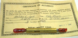Regal-Beloit M3 X 0.5 6H Thread Gage Go/No Go Plug Gage Certificate of Accuracy