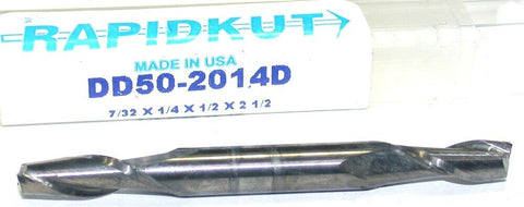 Rapidkut DD50-2014D 7/32" diameter 2 Flute Double End Carbide End Mill New