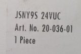 Jokab Safety JSNY9S 24VUC Solenoid Interlock Safety Switch 24V 20-036-01
