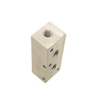 New Unbranded Aluminum Manifold 3-1/2" X 1-1/4" X 1-1/2" 4-1/4 NPT Ports