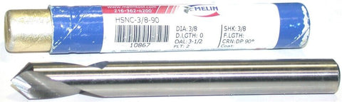Melin CC-1212-L 3/8" Diameter 90 Degree Spot Drill 2 Flute New