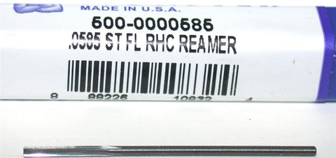 Monster Tool 500-0000585 4-Flute Straight Flute .0585" Carbide Reamer New