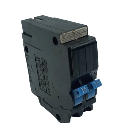 Lot of (2) Murray MM1515 2 Pole Twin Circuit Breaker 15/15A 120/240VAC