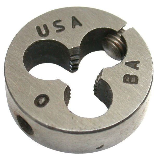 BA 0 Adjustable 20mm OD Round HSS Thread Die Made in USA