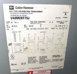 Cutler Hammer V48M28T75J 75 KVA Transformer 480V HV 208/120V LV 3 Phase 60 Hz