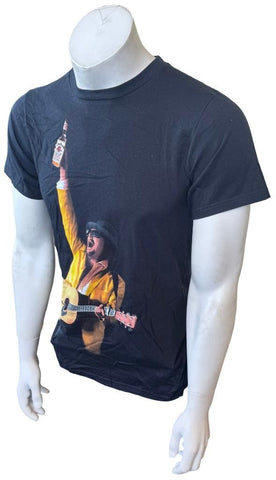 Anvil Men's Kid Rock With Guitar & Whiskey Graphic Black Shirt Size Small