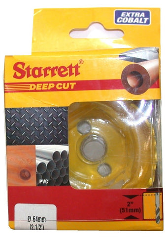 Starrett DCH0212-G 2 1/2" Diameter 2" Deep Cut Hole Saw