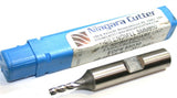 Niagara 85030 3MM Diameter 3/8" Shank 4 Flute HSS Metric End Mill