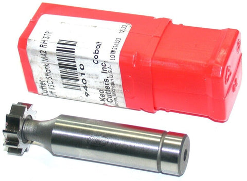 KEO 94010 5/8" Dia. 3/16" Face Width M42 Cobalt 10 Teeth Woodruff Keyseat Cutter