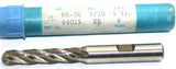 Putnam 94015 5/16" Diameter 3/8" Shank 4 Flute HSS XTRA Long Ball End Mill