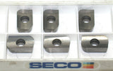 Lot of 6 New Seco XCEX13T330FR-E06 Indexable Carbide Milling Inserts