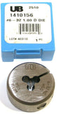 Union Butterfield 1410156 3/4"-16NF HSS Adjustable Round Thread Die 2" OD