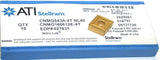 Lot of 8 New ATI Stellram CNMG543A-4T NL40 Turning TiN Coated Carbide Inserts