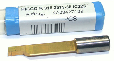 Iscar Piccocut R 015.3015-30 IC228 TiN Coat Face Grooving Carbide Tool