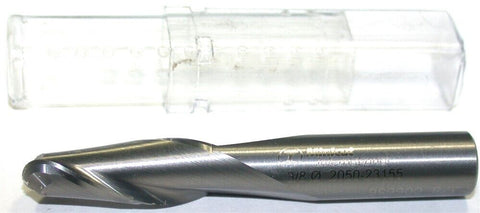 YG-1 Minicut 2050-23155 3/8" Diameter 2 Flute Solid Carbide Ball End Mill New