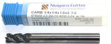 Niagara N09794 1/4" diameter 1/4" Shank 4 Flute Carbide ALTiN Coat End Mill New