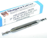 Niagara 66039 3/16" diameter Double End 2 Flute HSS End Mill New