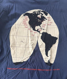 Gildan Men's Gorillaz Escape To Plastic Beach Tour 2010 Navy Shirt Size XL