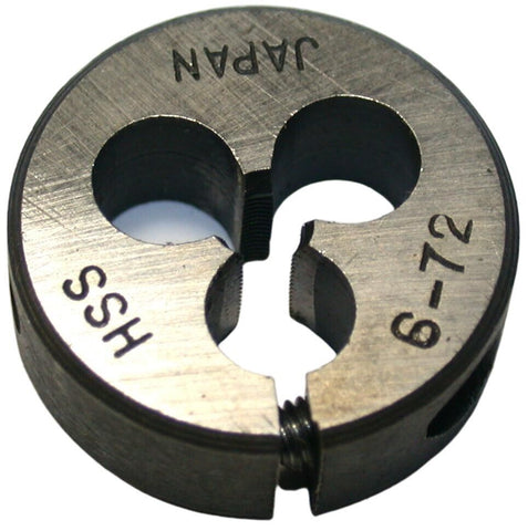 6-72 HSS Adjustable Steel Thread Die New