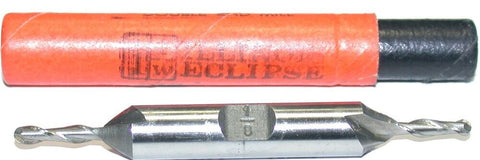 Illinois Eclipse 2901 1/8" 2 Flute 3/8" Shank HSS Ball Double End Mill