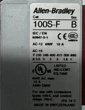 Allen-Bradley 100-C09D*10 Contactor Ser A 110/120V w/ 100S-F Safety Contactor