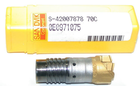Sandvik Coromant S-42007878 70C brazed carbide tip .702" Dia Ejector Head Drill