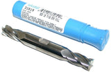 SGS 31019 7/16" Diameter 1/2" Shank 4 Flute Double End Carbide End Mill