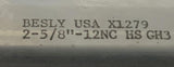 Besly USA 2-5/8"-12NC Plug Hand Tap 6 Flute HS GH3 X1279