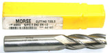 Morse Cutting Tools 44140 1/2" Diameter 1/2" Shank 4 Flute HSS End Mill