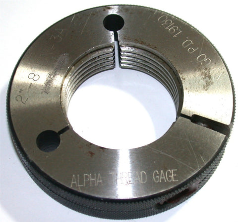 Alpha Thread Gage 2"-8 UN-3A No Go Adjustable Thread Ring Gage