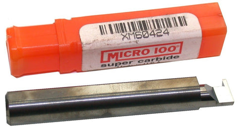 Micro 100 XM60424 Carbide Grooving Tool - Retaining Ring 1/16" Width 3/8" Shank