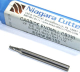 Niagara 86153 5/64" 2 Flute 1/8" Shank Carbide Ball End Mill