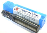 Niagara 86368 29/64" 4 Flute 1/2" Shank Carbide TiAlN Coated Ball End Mill
