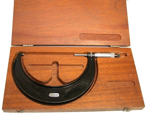 Starrett Micrometers Mics .001" 5 TO 6" #436.1RL-6 w/ Case and Master Calibrated