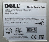 Dell 540 Digital Thermal Photo Printer 24 VDC 2.2A
