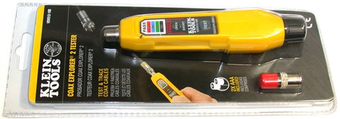 Klein VDV512-100 Cable Tester Coax Explorer 2 Tester with Batteries & Red Remote