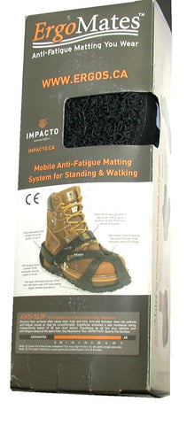 Impacto ErgoMate G88703L Ergo Mate Anti-Fatigue Overshoe, Black, Large