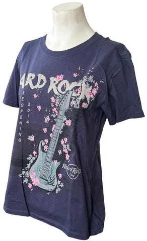 Hard Rock Cafe Women's Uyeno Eki Tokyo Grand Reopening 2014 Shirt Size Medium