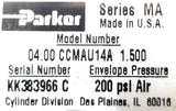 Parker 4.00 CCMAU14A 1.500 Pneumatic Cylinder U14A 1.500 200psi Air