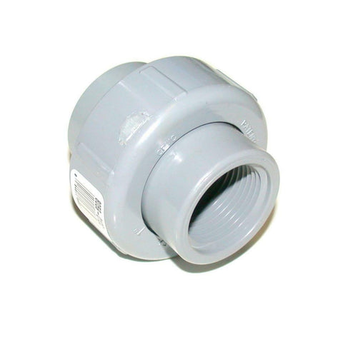 New Spears 8059-010C CPVC Gray 1" Union 2000 SOCKET X FIPT FKM