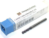Niagara N86346 7/64" Diameter 1/8" Shank 4 Flute TiAlN Coat Ball End Mill