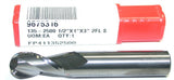 HTC 135-2500 1/2" Diameter 2 Flute Solid Carbide Ball End Mill